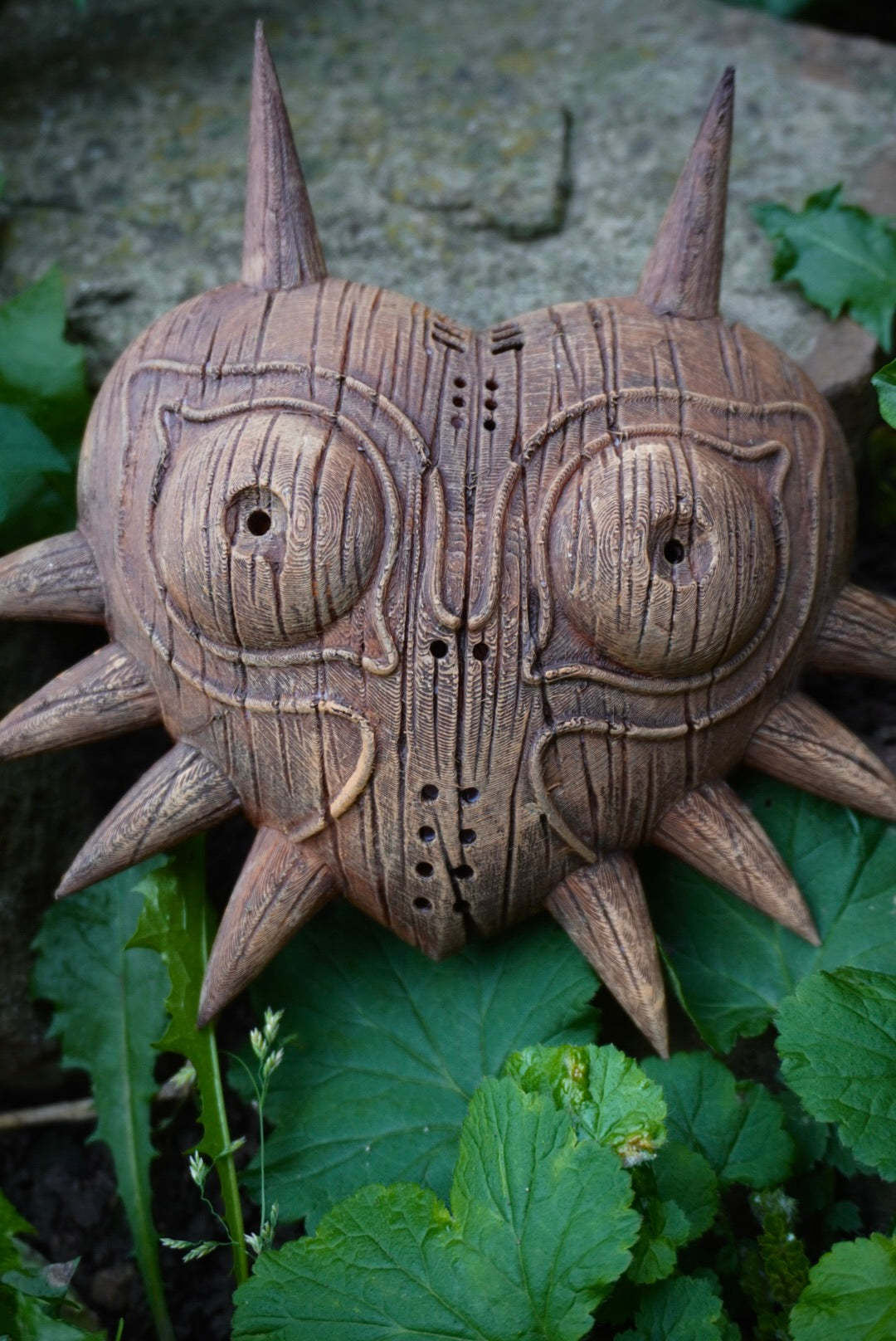 Masque maudit effet bois