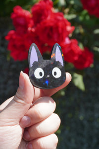 Pin's Jiji, Magnet Jiji, Pin's Ghibli, Magnet Ghibli, jiji cat, kiki la petite sorciere, kiki delivery service, Daëlys Art