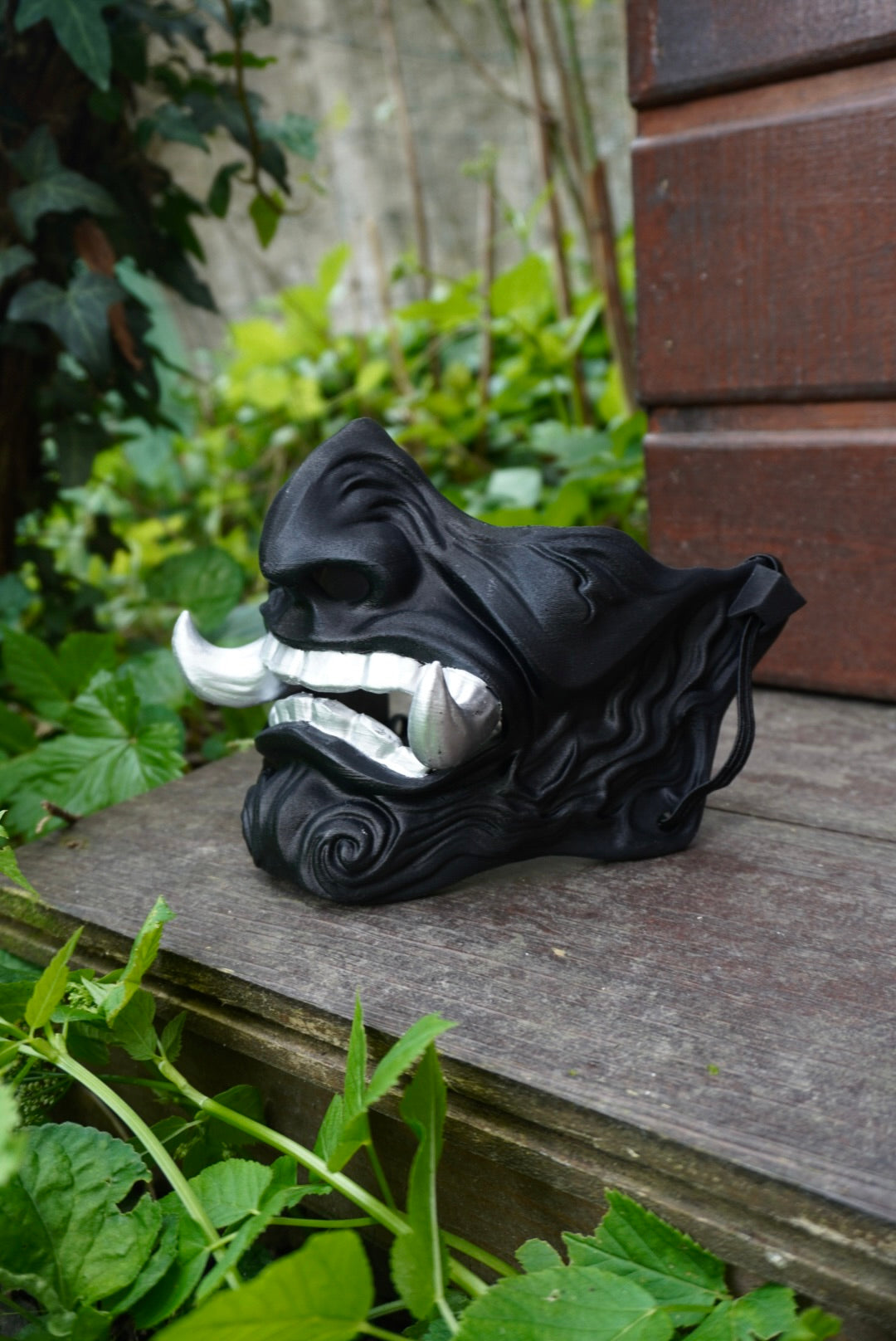 Masque oni, masque démon japonais, décoration japonaise, folklore japonais, japon traditionnel, Yokaï, Hannya, Daëlys Art