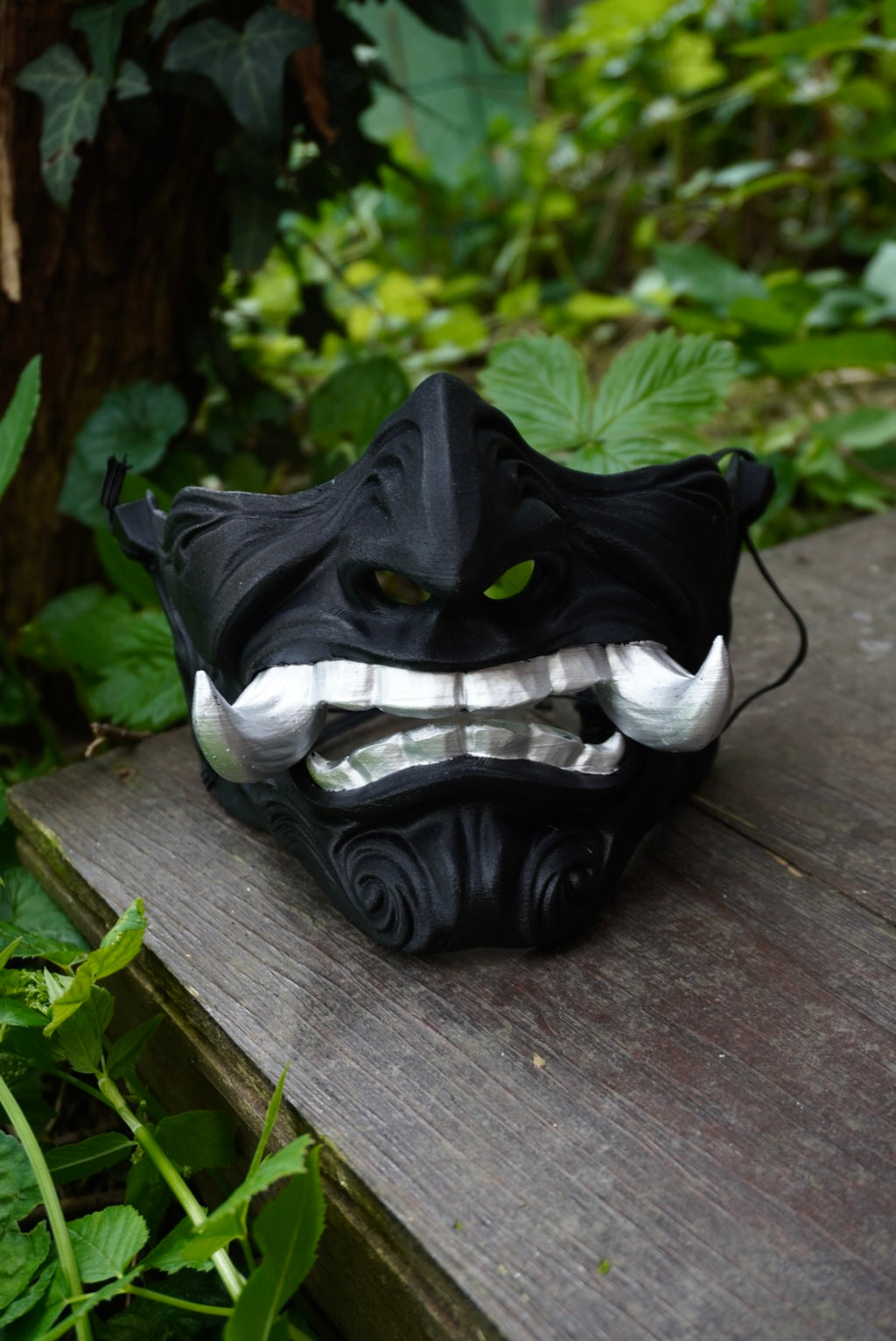 Masque oni, masque démon japonais, décoration japonaise, folklore japonais, japon traditionnel, Yokaï, Hannya, Daëlys Art