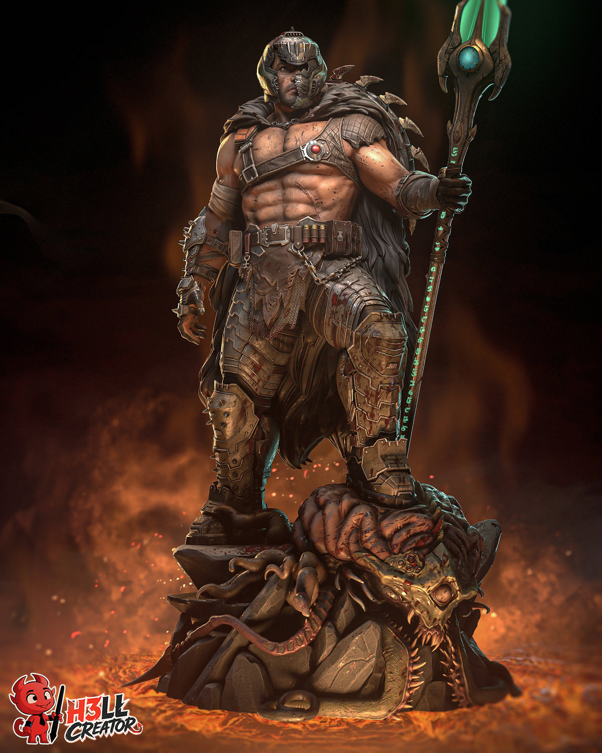 figurine a peindre, figurine doom slayer, doom, doom guy