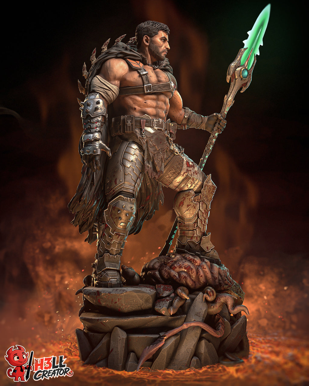 figurine a peindre, figurine doom slayer, doom, doom guy