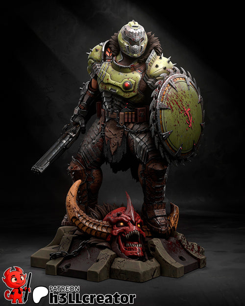 figurine doom, figurine doom guy, doom dark ages, figurine a peindre