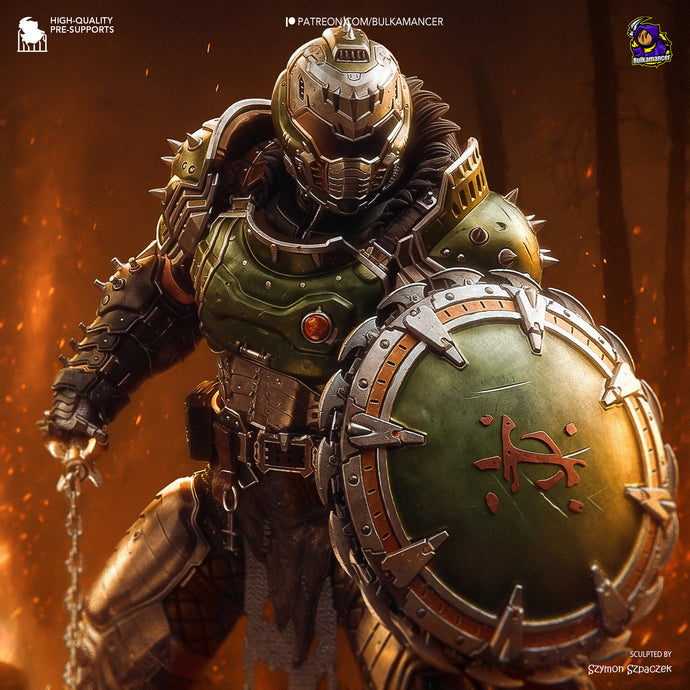 figurine doom slayer doom dark ages, figurine doom, doom guy, figurine a peindre