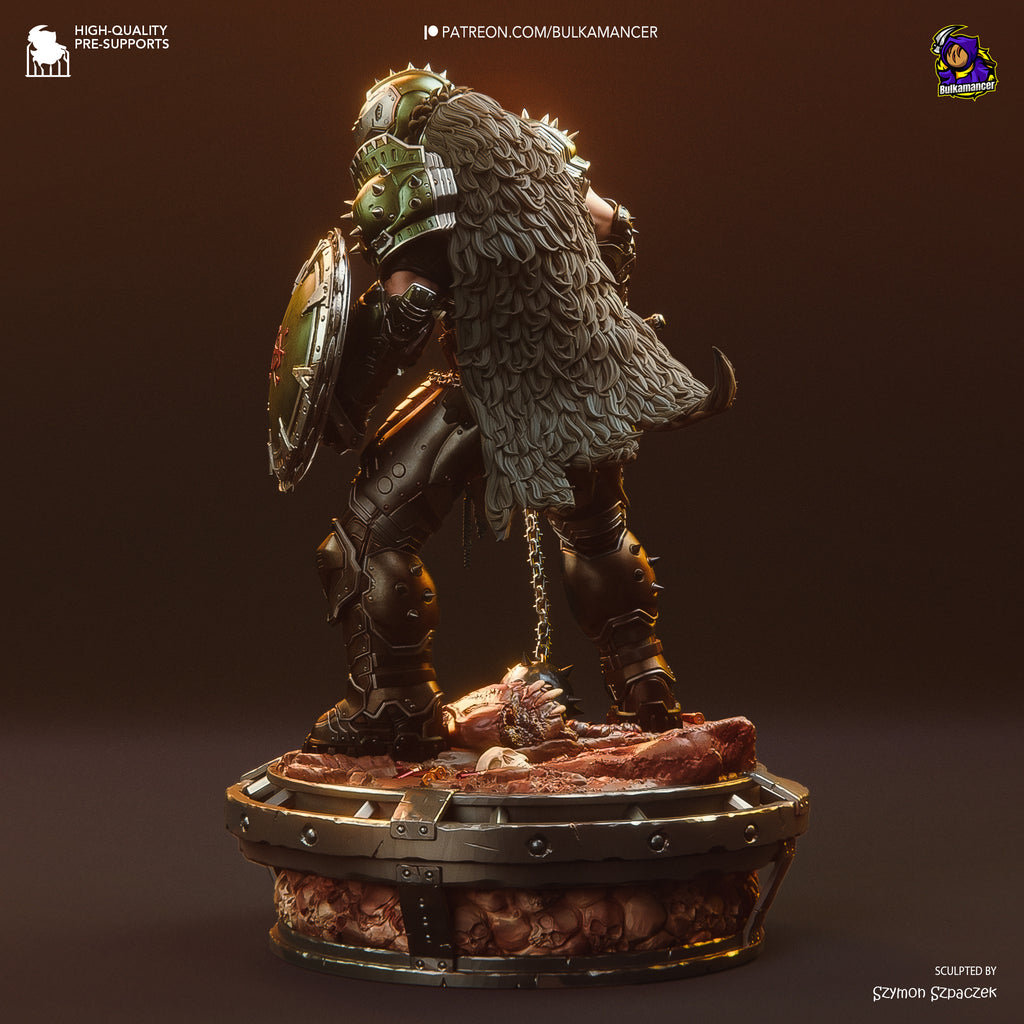 figurine doom slayer doom dark ages, figurine doom, doom guy, figurine a peindre