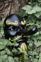 Tengu, masque tengu, masque japonais, masque oni, masque hannya, décoration japonaise, masque traditionnel, cosplay, Daëlys Art