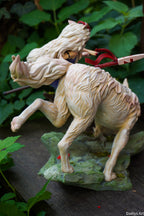 Princesse Mononoké, ghibli, figurine San, figurine à peindre, loup