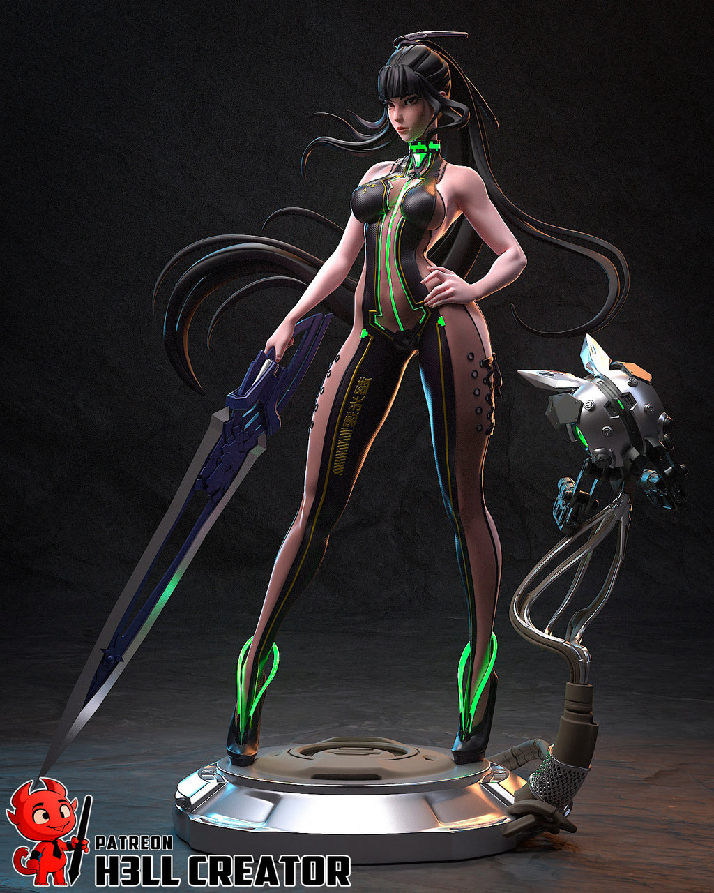 figurine eve stellar blade, figurine a peindre, figurine stellar blade