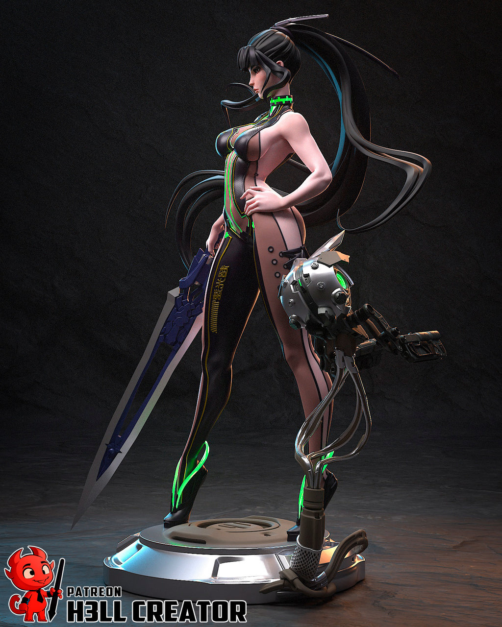 figurine eve stellar blade, figurine a peindre, figurine stellar blade