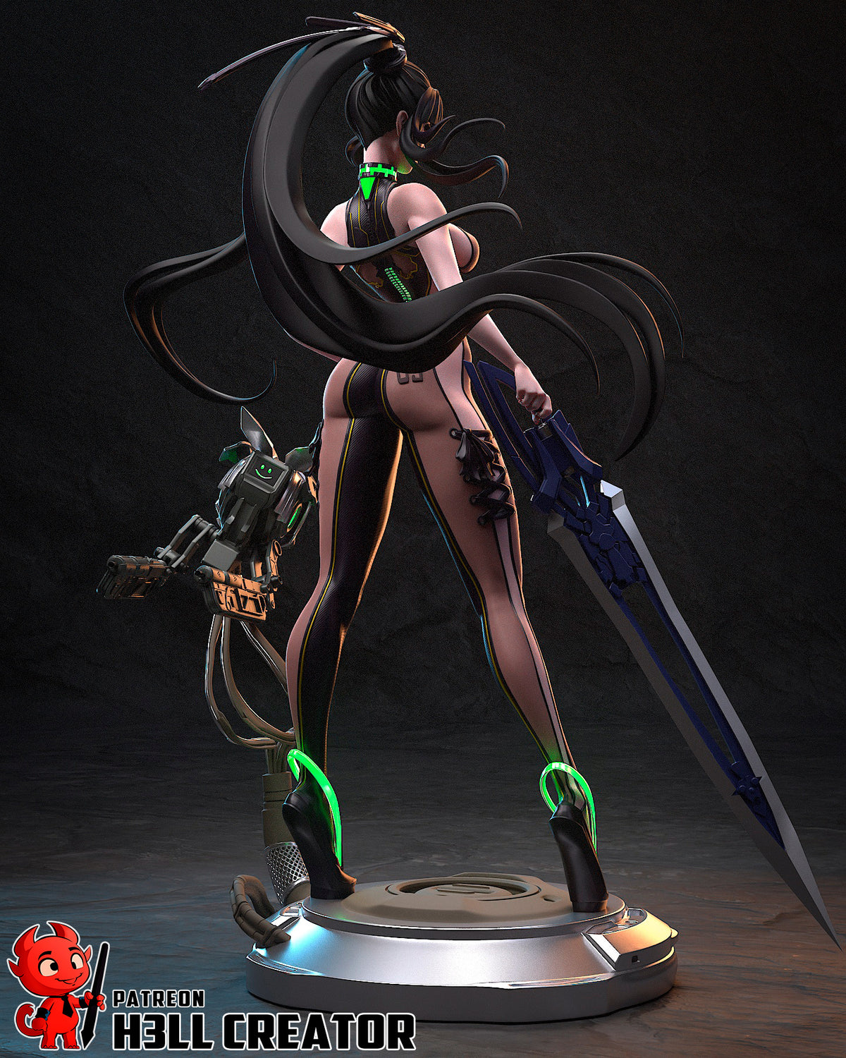figurine eve stellar blade, figurine a peindre, figurine stellar blade
