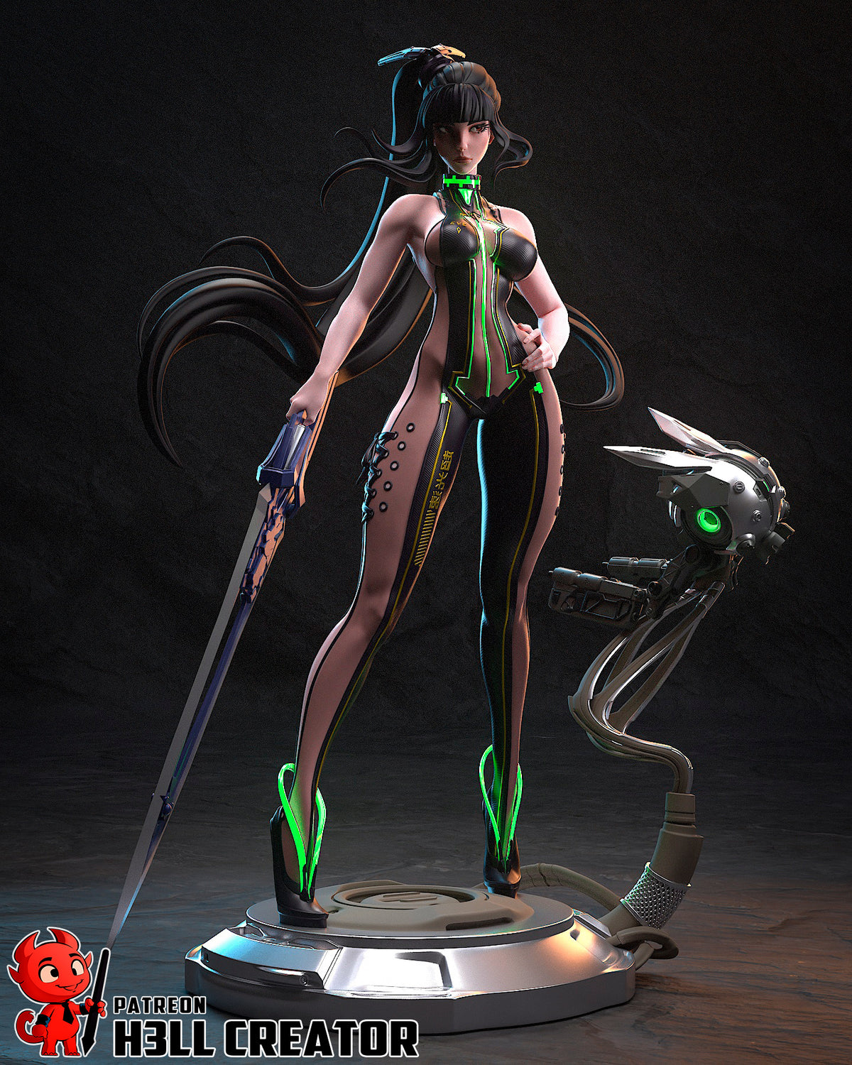 figurine eve stellar blade, figurine a peindre, figurine stellar blade