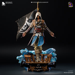 figurine Assassin's creed black flag  figurine edward kenway, figurine pirate, figurine a peindre