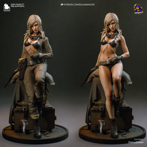 figurine Eva MGS, figurine metal gear solid eva, solid snake, big boss, figurine a peindre, hideo kojima