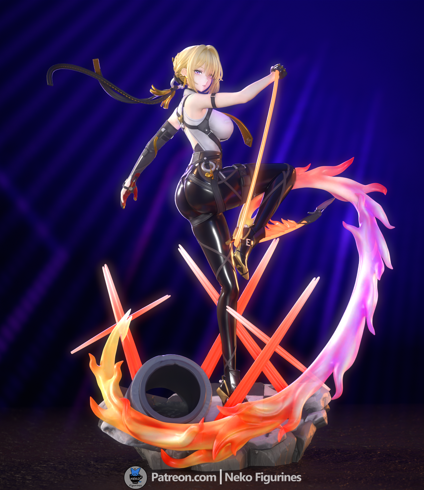figurine evelyn zenless zone zero, figurine zenless zone zero, figurine a peindre