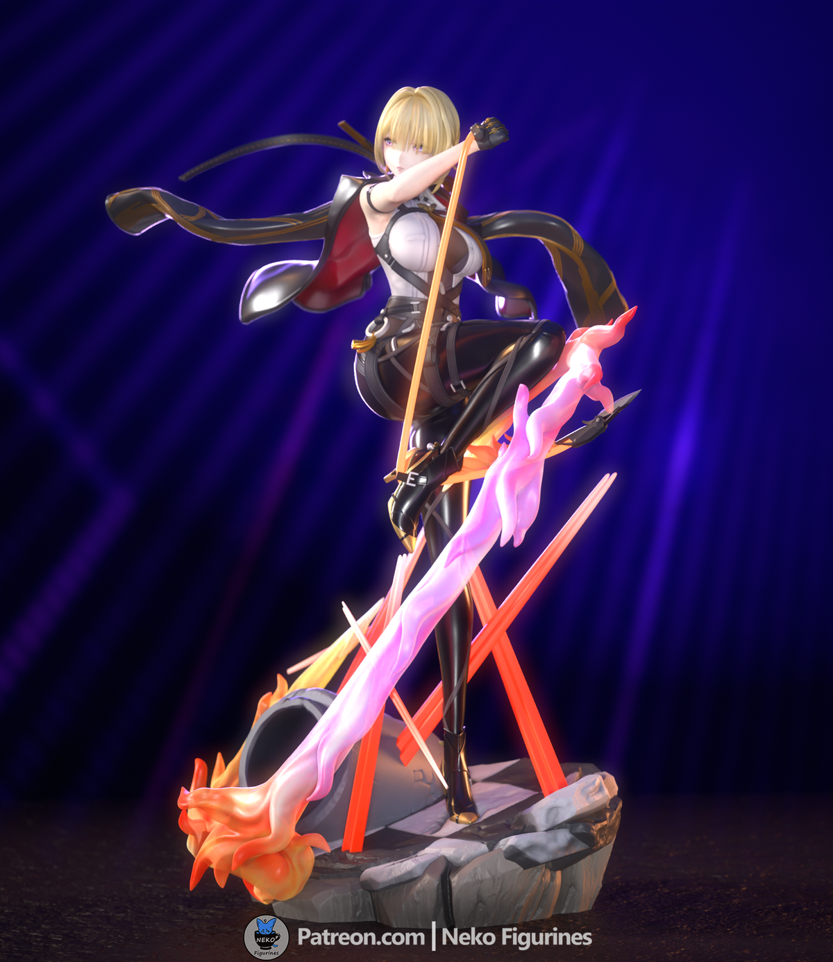 figurine evelyn zenless zone zero, figurine zenless zone zero, figurine a peindre