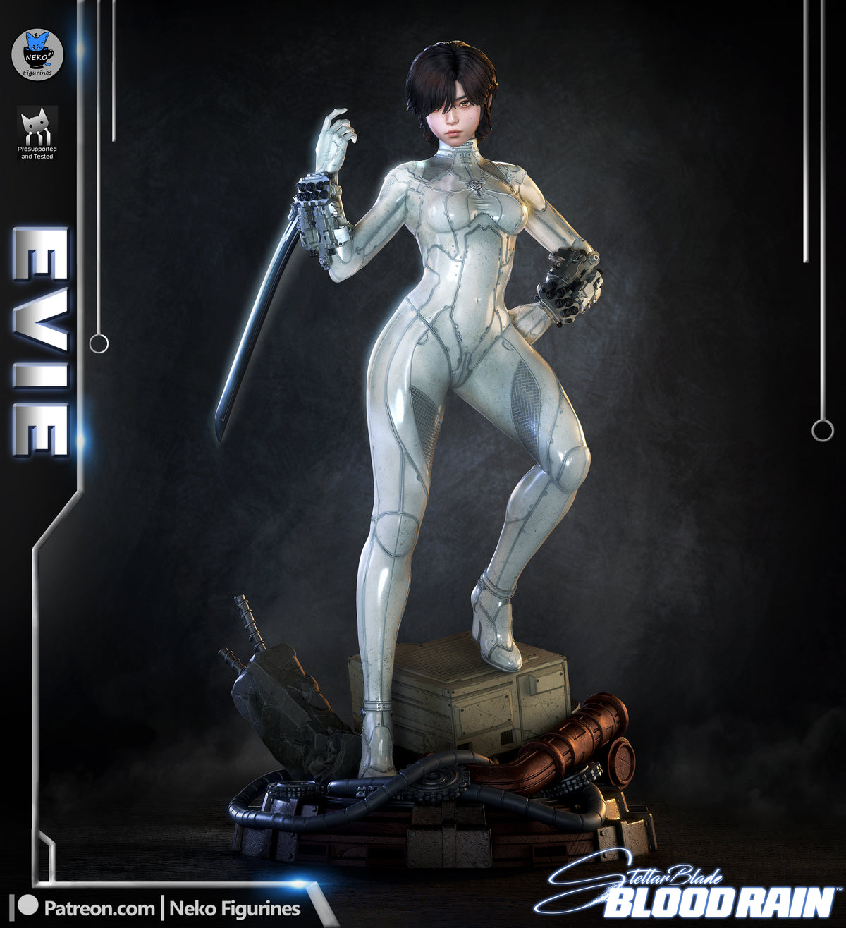 figurine evie, figurine stellar blade, figurine a peindre