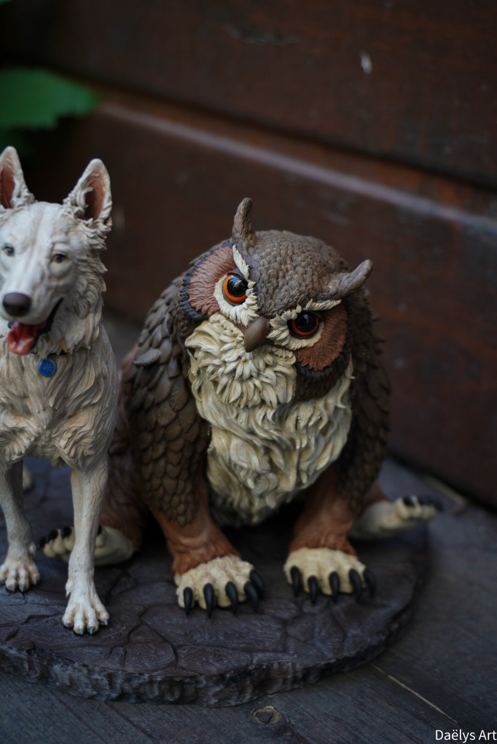 Figurine with or without paint - Scratchy and Owl Bear - Baldur's Gate 3