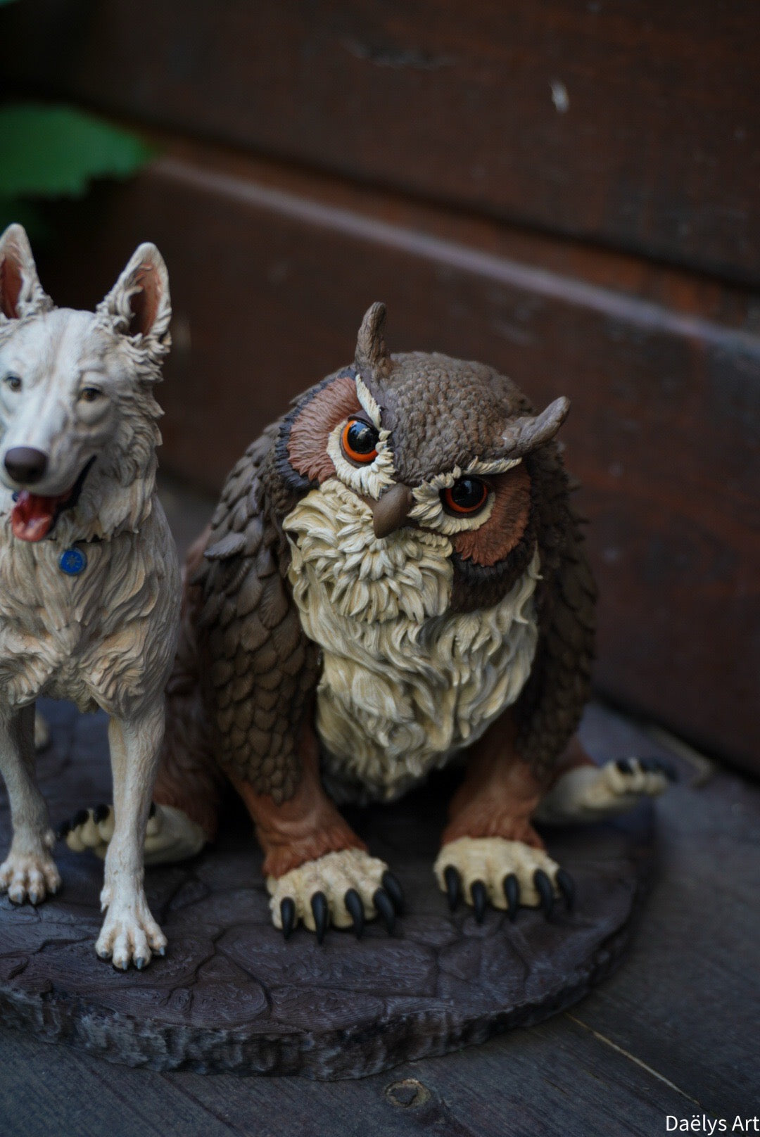 Figurine with or without paint - Scratchy and Owl Bear - Baldur's Gate 3