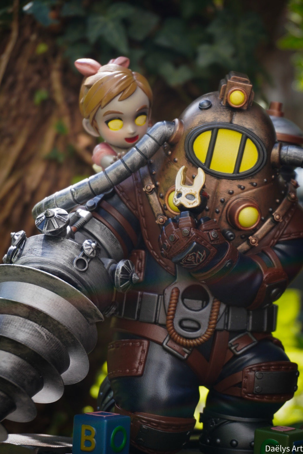 bioshock, big daddy little sister, figurine bioshock