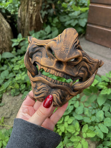 Masque mempo, masque Oni, masque mempo oni, masque samouraï, cosplay samouraï, cosplay Oni, masque démon japonais