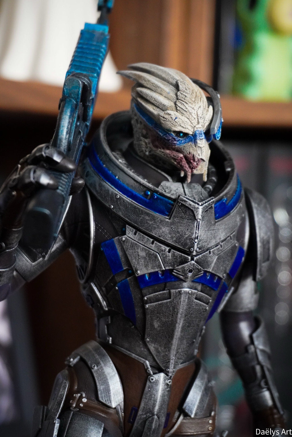 Figurine Garrus, figurine Mass Effect, figurine a peindre, figurine de collection, John Sheppard