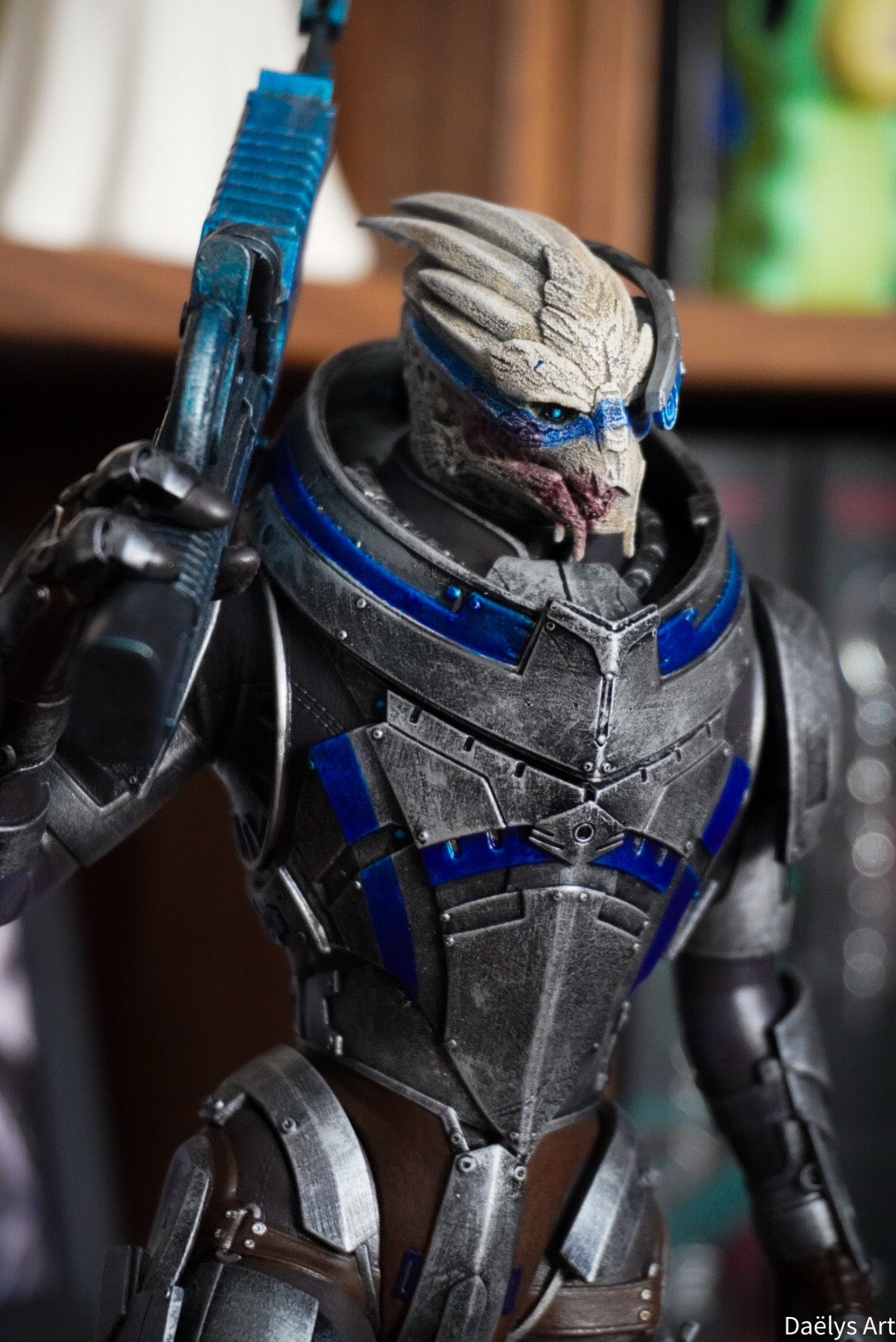 Figurine Garrus, figurine Mass Effect, figurine a peindre, figurine de collection, John Sheppard