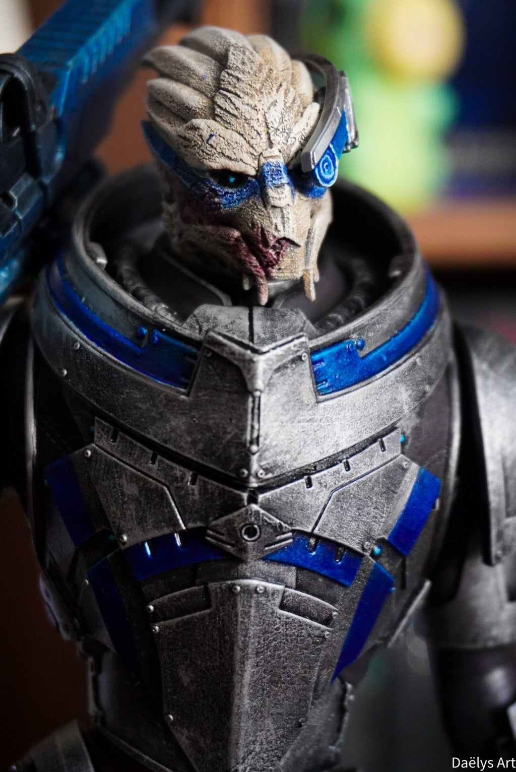 Figurine Garrus, figurine Mass Effect, figurine a peindre, figurine de collection, John Sheppard