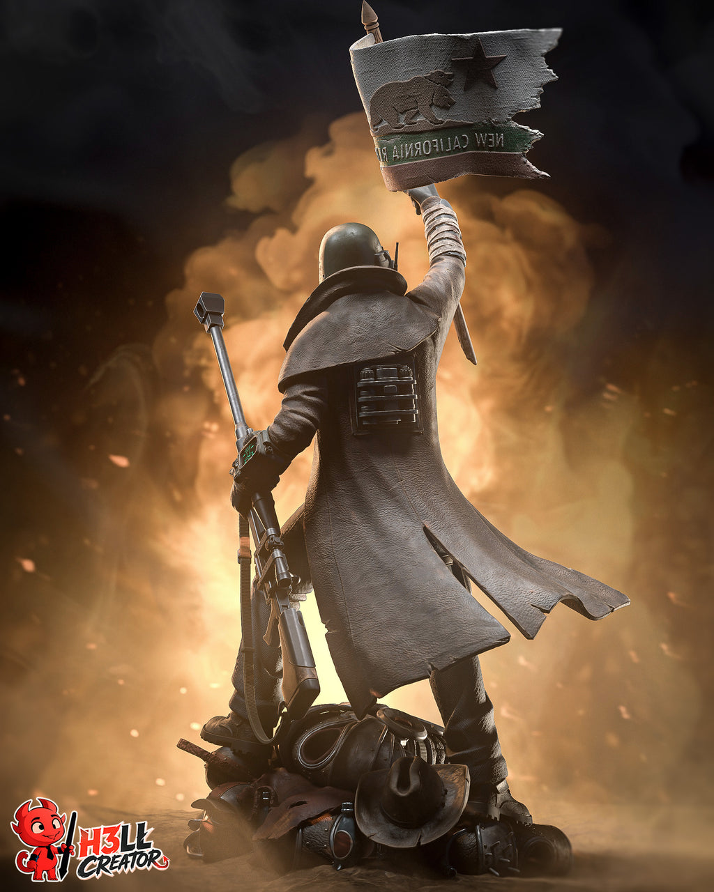 figurine NCR ranger, figurine fallout new vegas, figurine a peindre