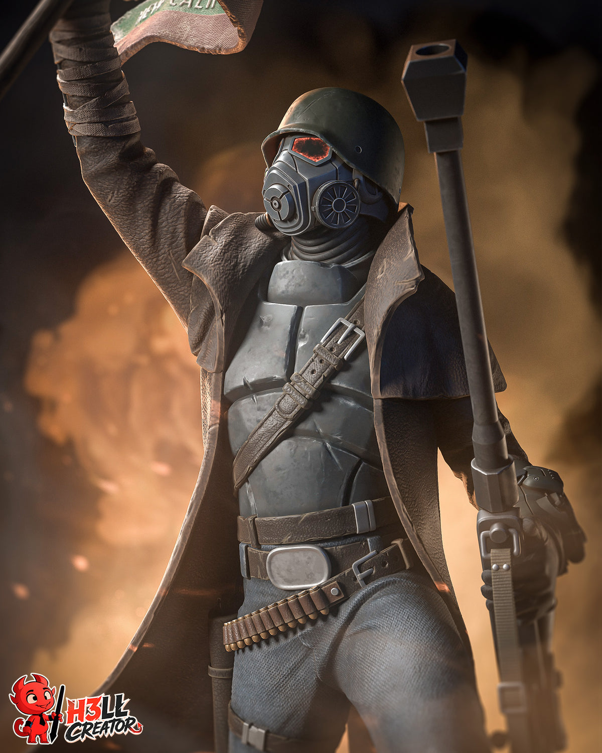 figurine NCR ranger, figurine fallout new vegas, figurine a peindre