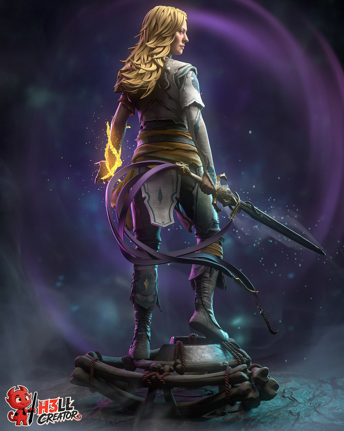 figurine faye god of war, figurine god of war, figurine a peindre