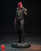 figurine a peindre, figurine V cyberpunk, samuraï, Jackie Wells