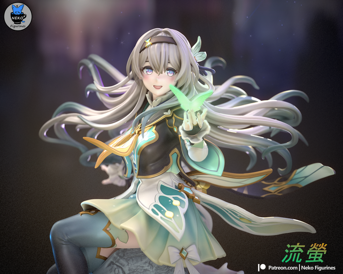 figurine firefly honkai star rail, figurine a peindre, honkai star rail