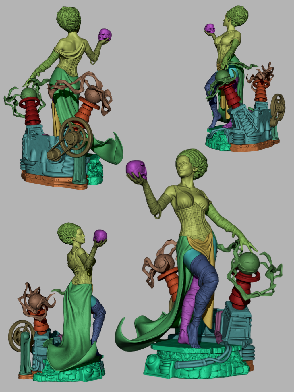 Figurine à peindre - La fiancée de Frankenstein