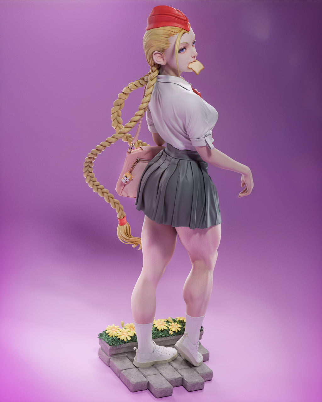 figurine cammy, street fighter, cammy street fighter, figurine a peindre