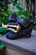 Mempo mask - Black and gold