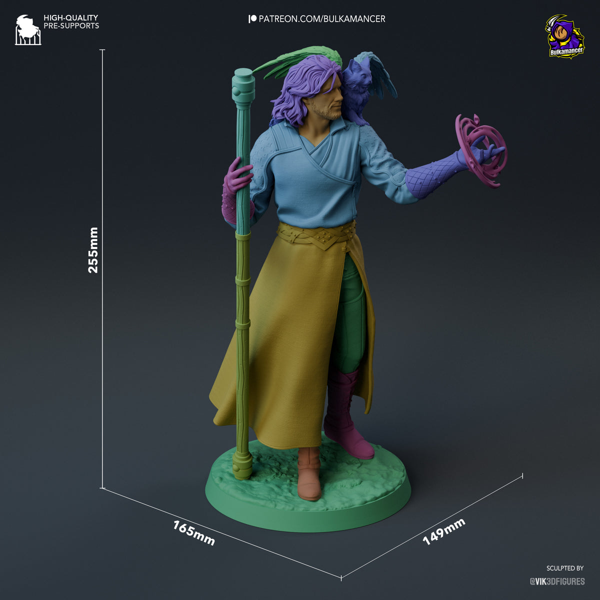 figurine a peindre, figurine Gale, figurine Baldur's Gate 3, Baldur's Gate, Karlach, Astarion, Lae'Zel