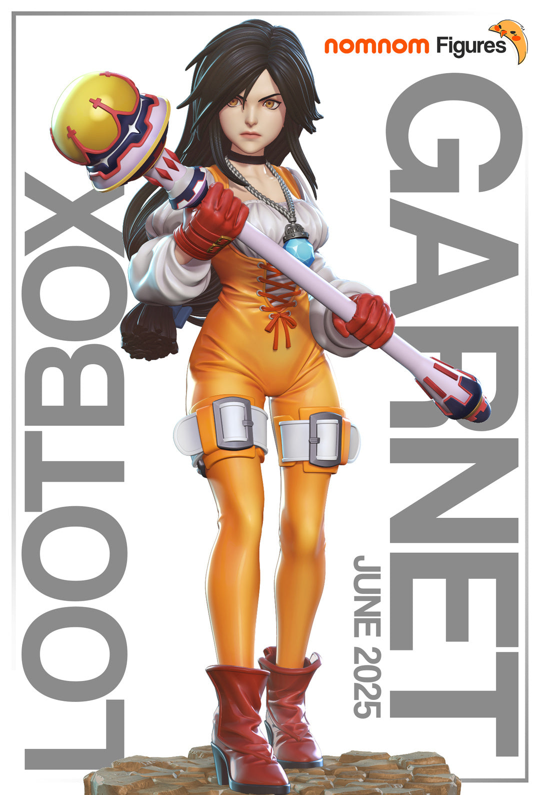 ファイナルファンタジーIX PLAY ARTS ガーネット フィギュア Paintable