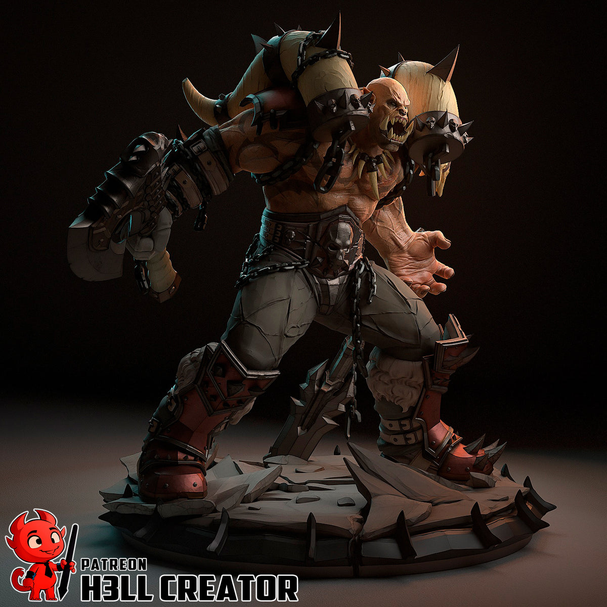 figurine world of warcraft, figurine Garrosh, figurine a peindre