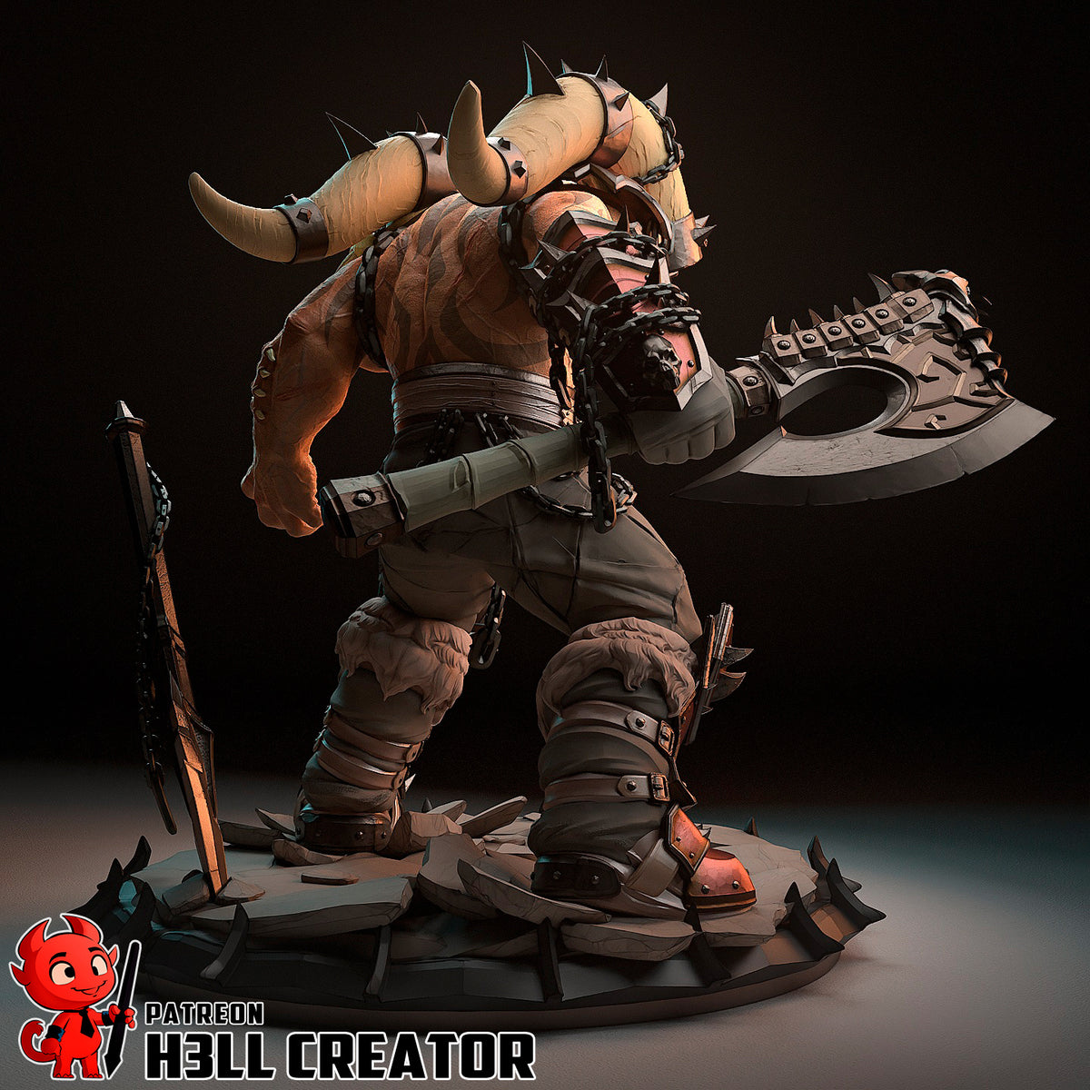 figurine world of warcraft, figurine Garrosh, figurine a peindre