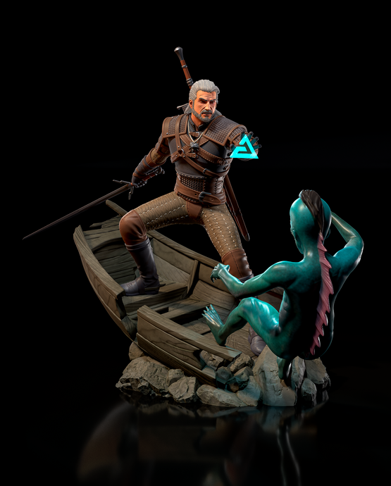 Geralt, figurine Geralt, figurine The Witcher, Geralt De Riv