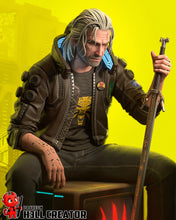 Charger l&#39;image dans la galerie, v cyberpunk, figurine cyberpunk , cyberpunk 2077, figurine a peindre, geralt de riv cyberpunk
