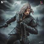 figurine geralt de riv, figurine the witcher, figurine sorceleur, figurine a peindre