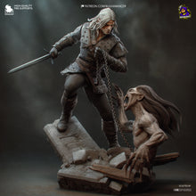 Load image into Gallery viewer, figurine geralt de riv, figurine the witcher, figurine sorceleur, figurine a peindre
