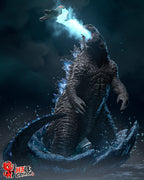 figurine godzilla, figurine a peindre, kaiju