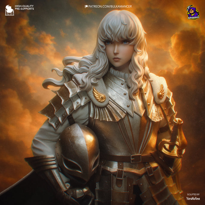 figurine griffith, figurine berserk, figurine guts, l'age d'or, figurine a peindre