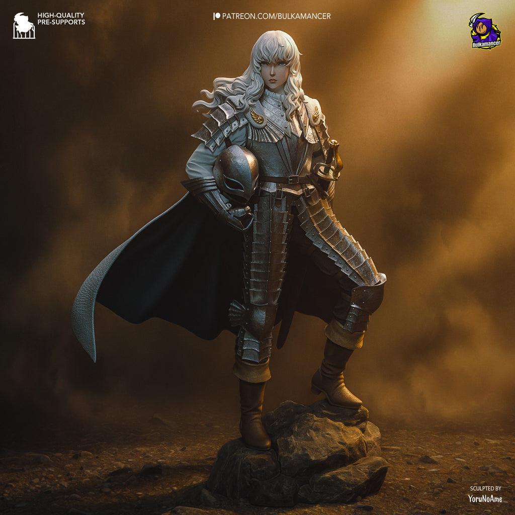 figurine griffith, figurine berserk, figurine guts, l'age d'or, figurine a peindre