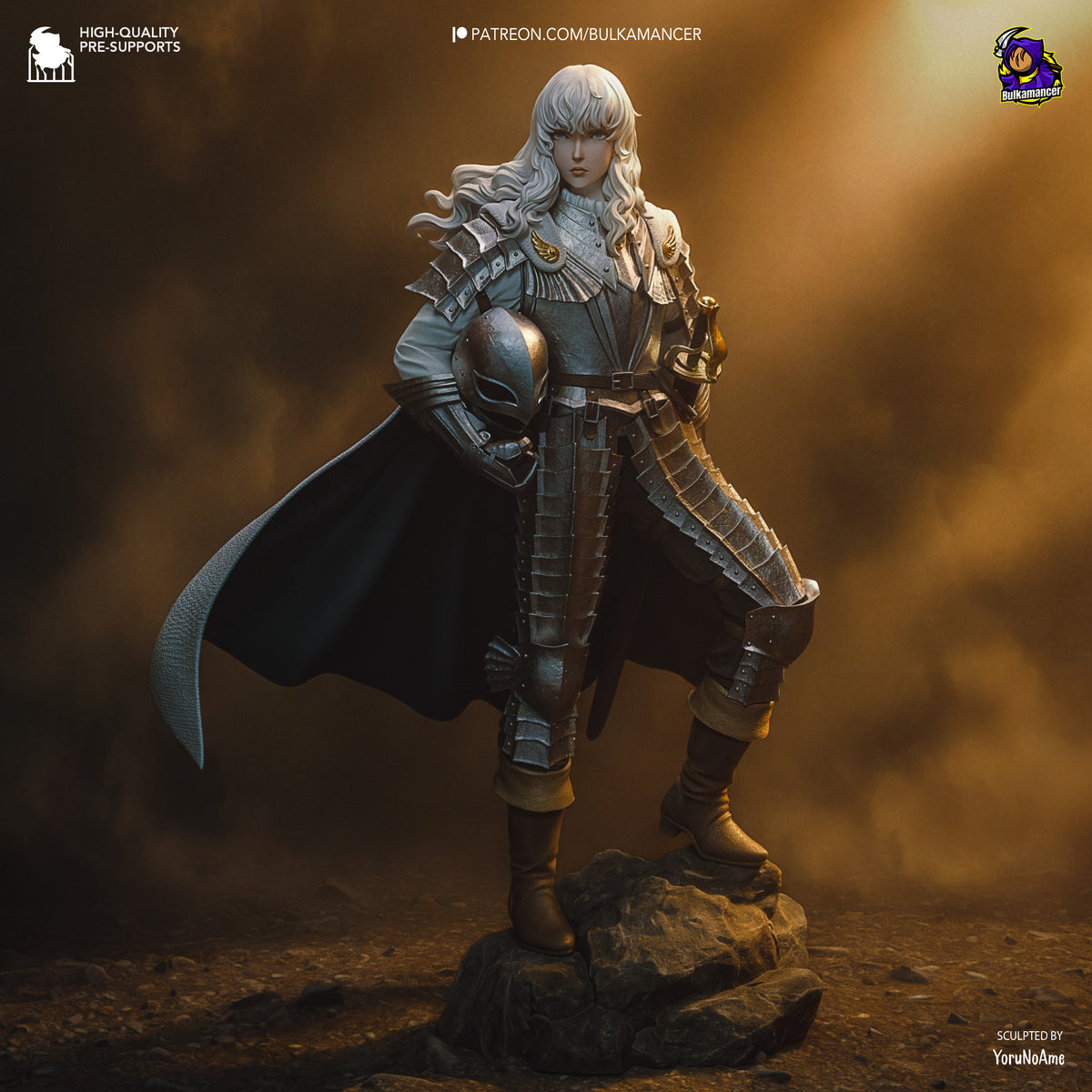 figurine griffith, figurine berserk, figurine guts, l'age d'or, figurine a peindre