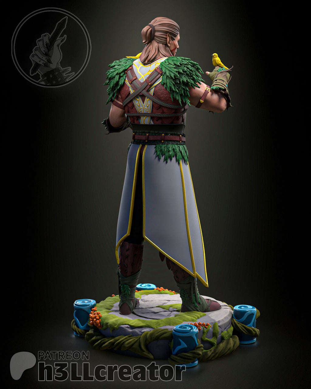 Figurine Baldur's Gate, figurine Halsin, Shadowheart figurine, figurine Baldur's Gate, figurine à peindre