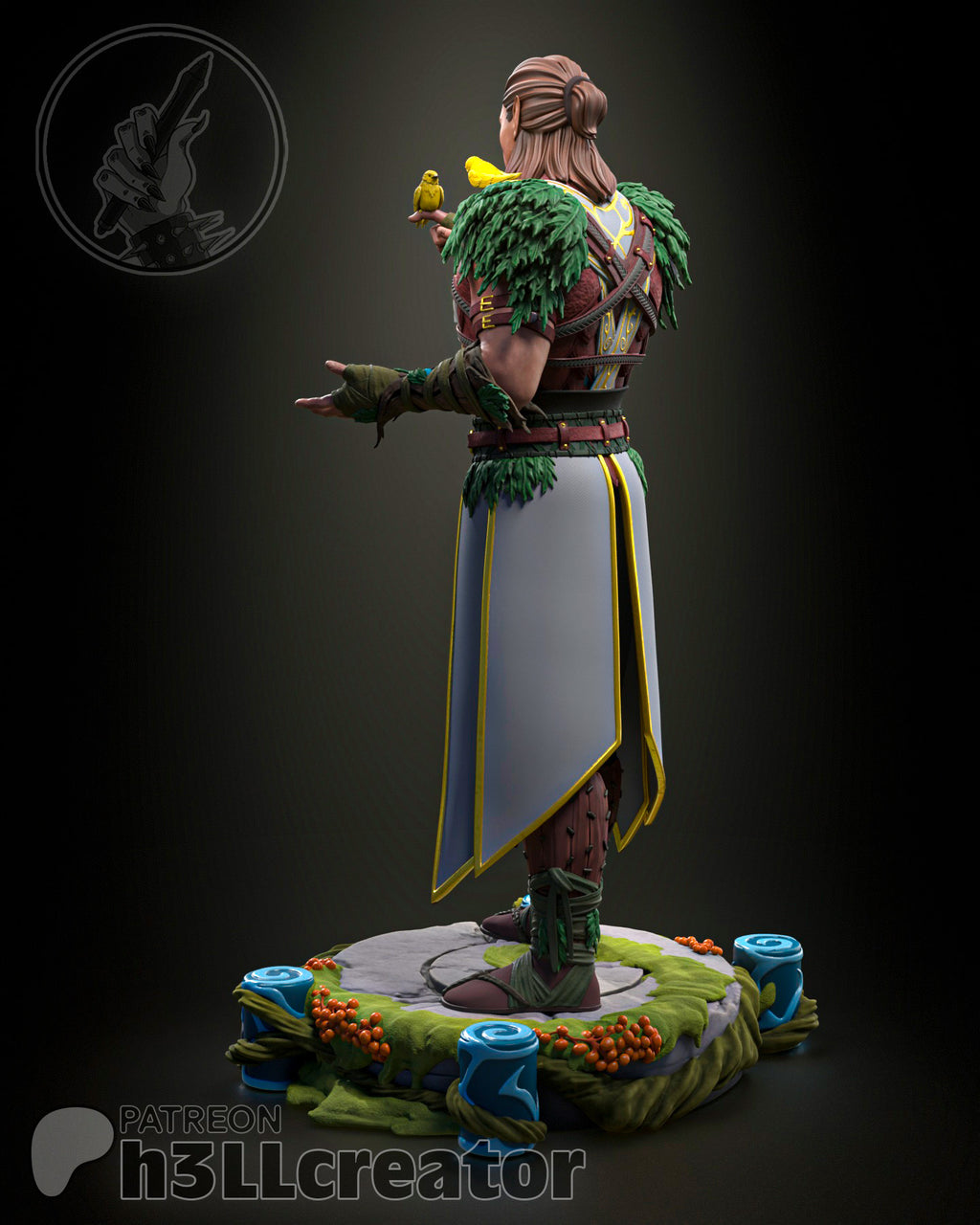Figurine Baldur's Gate, figurine Halsin, Shadowheart figurine, figurine Baldur's Gate, figurine à peindre