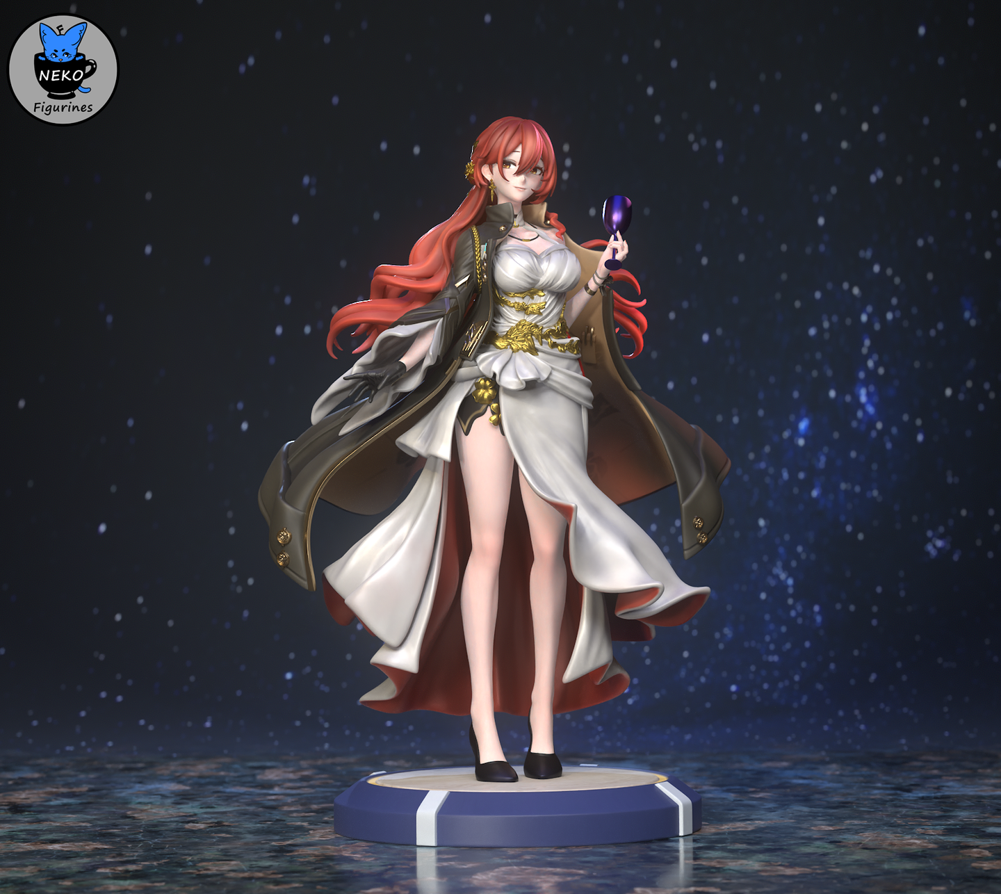 himeko honkai star rail, hoyoverse, mihoyo, genshin impact, zenless zone zero, figurine honkai star rail, figurine a peindre